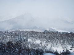 初めて見る妙高高原付近の雪景色