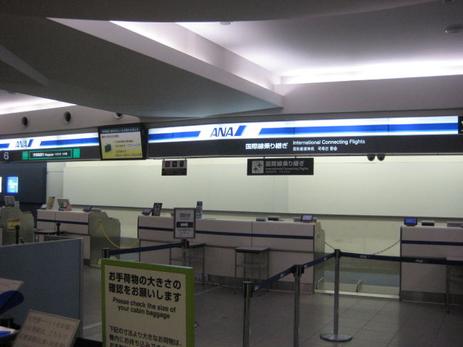 2012年1月　ANA BUSINESS CRADLEで行く　シンガポール＆マレーシア旅行Part1　1日目　福岡空港とNH2142福岡→東京成田　