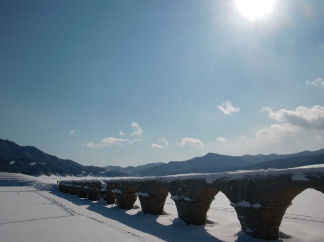 寒い冬に北海道！！！<br />去年も来たけど、楽しかった。<br /><br />温泉巡り３日目です。<br />糠平ではタウシュベツ橋に行きます。<br />そして芽登（ﾒﾄｳ）温泉です。