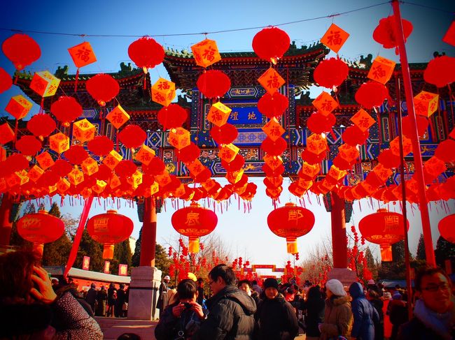 2012年1月から北京在住となりました。<br /><br />２３日は春節、中国が一番盛り上がる日です。<br /><br />２２日の夜から、360度あちこちで花火が上がり、爆竹は鳴り響き、こんなにぎやかなお正月を経験したのは初めてです。<br />２３日は中国の縁日『廟会（ミャオフイ）』へ。<br /><br />色んな面白屋台を眺めて楽しみました。