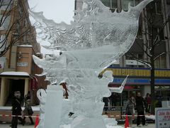 雪祭りは寒かった。