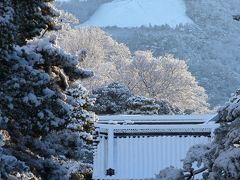 京都の御所と離宮(9)　オレンジ色の雪景色　冬の京都御苑へ