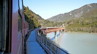 2012.2藤枝出張旅行，大井川鐵道三昧6-井川線　長島ダムから井川駅