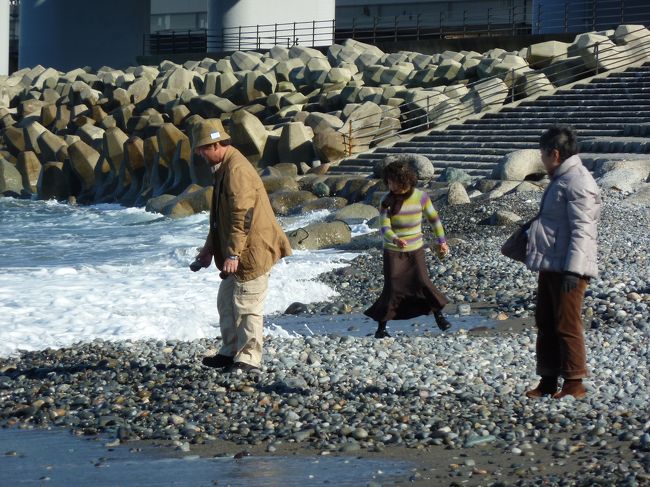 奥の細道を訪ねて第14回14ヒスイに出逢う！ひすい海岸での昼食 in 市振