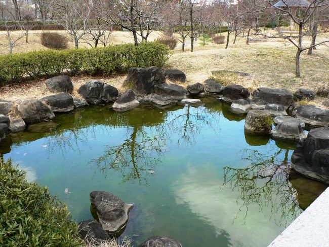 藤田邸跡の庭園は現在は大阪市立藤田邸跡公園となっている。この庭園は戦後放置され森となっていたのをＪＲ東西線建設工事時に木が伐採され、東西線開業後に大阪市によって公園として整備されたもの。藤田邸跡公園は夕方以降は閉門され、夜間は入園することが出来ない。美術館は1年の半分は休館しているが、藤田邸跡公園は通年入場することができる。<br />藤田家本邸は１９１２年に当地にあった大長寺の敷地を買収して建てられた。美術館正門（現在の藤田邸跡公園のゲート）は大長寺の山門。大長寺は北に３００mほどの場所に移転した。 大長寺は近松門左衛門の『心中天網島』で小春・治兵衛が心中した場所で小春・治兵衛を供養する比翼塚も同時に移転した。したがって本来の小春・治兵衛が心中した場所『心中天網島』の舞台は現在の藤田美術館、藤田邸跡公園の場所だ。<br />藤田邸跡公園は藤田伝三郎男爵の邸宅跡に遺されていた庭園遺溝を修復し、毛馬桜之宮公園の一部として再生されている。広大な敷地に現在の市長公館や藤田美術館、太閤園にあたる部分等に豪邸を構えていた。その本邸跡に築山や石積みなどの当時を忍ばせる庭園の一部が残っていた。<br />　藤田伝三郎は、明治初期より関西実業界の中心人物として活躍し、大阪経済の基礎を築いた人物で、造園趣味家でもあり武者小路千家の茶道を修め、邸内に茶室や花畑を設けて自ら花を生けるという、当代を代表する文化人でもあったといわれている。大阪の庭師、梅園梅叟（ばいそう）が作庭した庭園は、平坦な地形に起伏に富んだ地形を人工的に作り出し、築山、滝、流れ等で構成されていた。本邸跡は長年放置され植物に覆われていたが、豪快な石組みなどが遺されていた。これらを現在の造園技術によって復元している。<br />　（写真は藤田邸跡公園）<br /><br />