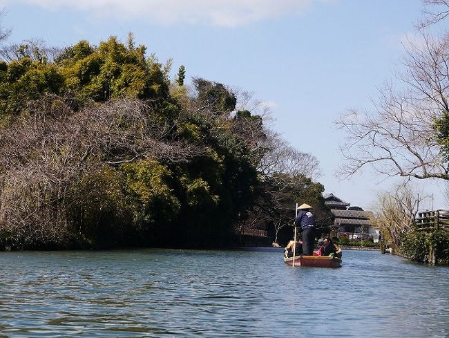 九州合宿最終日はのんびりと川下り。<br />今年はいつまでも寒いが、この日ばかりは長閑な春の一日でした。<br /><br />筑後柳川は街中を縦横に水路が流れる「水の都」。<br />落ち着いた風情のある柳川藩１０万石の城下町です。<br /><br />３月は「さげもん」と呼ばれる雛飾り月間で、舟を降りた後は町を散策。<br />今回の合宿は最後まで充実してました。