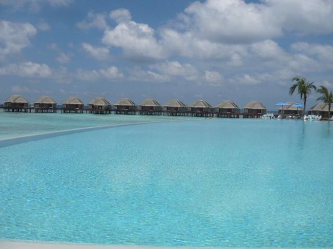 Dusit Thani Maldives(デュシタニモルディブ)<br />(2012年3月16日現在の情報です。情報は予告なしに変更されますので、予めご了承ください。)<br /><br />『マリンブルーのラグーンがとっても綺麗!』<br />タイにいくつものホテル&リゾートを展開するデュシトインターナショナルが、モルディブに2012年2月6日にソフトオープンしました。<br />360度珊瑚に囲まれた島を水上飛行機の上から見るとドキドキしちゃいます。<br />早くスノーケリングしたい!と…気持ちは海…。<br />さらに透き通るマリンブルーのラグーンでさらにハイテンション!<br /><br />Baa Atoll北東側に位置し、空港から水上飛行機で約35分。<br />Dharavandhoo国内線新空港より、スピードボートで約10分。<br />Dharavandhoo国内線新空港のオープン予定は未定で、今現在は水上飛行機での移動。<br />水上飛行機はMaldivian Air Taxi。赤い水上飛行機は模型みたいで可愛い。<br />水上飛行機チェックイン後、国際線ターミナルから空港東側にある水上飛行機のターミナルまではバスで移動します。<br />デュシタニの空港スタッフが、水上飛行機のチェックインをしてくれますのでとても安心!<br />ターミナル到着後は、水上飛行機出発のお時間まで、デュシタニの専用ラウンジでお待ちいただけます。ボーディング時間になりましたらスタッフがゲートまでご案内いたします。<br />今現在、ラウンジが完成しておりませませので、Maldivian Air Taxiのラウンジを使用。<br />水上飛行機は自由席。右が二人掛け、左が一人掛けです。<br />ダイレクトでデュシタニに向かうとき、右にはフルマーレ、パラダイス、ソネバギリなどが見られます。<br />左には、バンヤンツリー、アングサナイフル、バロス、ココパームボドゥヒティなどが見られます。<br />お天気が良いと涙のしずく…みたいな綺麗な色合いです。<br /><br />デュシタニのプラットホームは島の直ぐ目の前にあります。<br />スピードボートでも数分。<br />プラットホォームでは、リゾートスタッフがお迎え!<br />天候状況&水上飛行機のスケジュールにより、ロイヤルアイランドのプラットホームを使用する場合もあります。<br />ロイヤルアイランドのプラットホームからデュシタニまで、スピードボートで約15分で到着です。<br />桟橋到着後もスタッフが笑顔でお出迎えしてくれます。<br />桟橋から見るラグーンの色はまた一段と美しく輝いているので感動しますよ!!!<br />また桟橋の上から、既に珊瑚が綺麗なのをごらんいただけます。<br />担当のバトラーさんが、バギーでお部屋にご案内してくれます。お部屋でのチェックインは楽チンで嬉しい〜。<br />ウエルカムドリンク!お味は秘密…毎日飲みたいくらい美味し〜。<br />お部屋の説明などとても丁寧にしてくれますので、わからないことが有ればその場でお尋ねください。<br />お部屋には、施設のご案内、アクティビティスケジュール、リゾートマップがあります。<br /><br />島の雰囲気<br />島内は緑が綺麗なヤシの木が豊富で気持ちが安らぎます。太陽からの日差しも守られるので、歩いていても思ったより暑くはありません。<br />ヤシの葉の影は道路の模様になっていて綺麗です〜。<br />スパは島内にありますが、この辺りは特にヤシの木が綺麗なエリア!<br />トリートメントルームは、ヤシの木の上にある高床式。とてもユニークな造りです。<br />溢れる緑の中にあるスパは、究極の癒しの空間ですね。<br />ビーチのお部屋の周りにも緑が豊富で、プライバシーもあり、青い海を眺める中、緑は眼に優しく、ほっとする背景です。日陰も沢山あるので、とても気持ちよく過ごせます。<br />ビーチはプール辺りが綺麗です!しっとりとしたソフトなビーチ裸足に優しく、ヤドカリさんも元気よく歩いています。<br />透き通ったラグーンは、太陽さんの日差しでキラキラと輝いています。<br />とっても綺麗です〜…モルディブの海だな〜〜〜と実感。<br />サンドバー、プール、シーグリルレストランからは、綺麗なサンセットを眺めていただけます。<br /><br />1,800sqmの島は歩いて約25分…。お散歩するのには丁度良いサイズ。<br />健康的にあるいてもよし、ちょっと疲れたときはバギーサービスもしてくれますので、担当のバトラーさんに電話をしてください。また、活動的に動きたいときは自転車で自由に移動できます。レンタル自転車は無料!お子様用もあります。<br /><br />スタッフはとてもフレンドリーで、いつでも気軽に声をかけてくれます。<br />「サワッディー クラッブ カッ」こんにちは。<br />ここではタイ式のご挨拶です。<br />モルディブ人スタッフ&ヨーロッパ人スタッフも「サワッディー クラッブ カッ」<br />ものすごく和やかな感じのサービスで、いつもニコニコ〜〜〜。<br />笑顔は幸せを運んでくれます…。Happy Holiday!<br />気軽に会話を楽しまれてみてください。<br /><br />お部屋<br />ビーチヴィラ(141?)46棟<br />1棟独立。わら葺屋根&白い壁。<br />テラスには横になれる長いソファーチェアがあります。<br />テラスは奥行きもあり、屋根が掛かっていてファンがあるので日差しから守られのんびりと過ごせます。全室木々の間からはマリンブルーの美しい海が見えます。<br />46棟のうち10棟は後ろ側にプライベートプール、5棟は前側にプライベートプールがあります。<br />室内は広く天井も高い。木彫の床と天井&白い壁は、落ち着いた空間です。<br />わきのソファーのところにも窓があるので明るい。<br />ベッドの後ろは側にはクローゼット。<br />バスルームは半屋外式。トイレ&シャワーにはガラスのドアがあります。<br />バスタブの上には屋根があるので、お天気を気にせずにのんびりと入れるのが嬉しい。<br />5棟の前側にプライベートプールが有るお部屋は、シンプルなビーチヴィラと交互に建てられており、ガーデンヴィラコネクティングになっています。<br />お部屋のインターコネクティングは有りませんが、ガーデンのドアの仕切りで行き来できるようになっています。<br />ファミリーにも受分対応できるお部屋です。<br /><br />ラグーンヴィラ (151?) 30棟<br />1棟独立。わら葺屋根&白い壁。<br />ビーチの波打ち際に建っています。ビーチとラグーンの両方に接しているヴィラです。ハウスリーフへのドロップオフが近いのがラグーンヴィラ特徴です。<br />北東&南東側にお部屋は分かれていますが、両タイプ共にドロップオフに近い。<br />お部屋は天井も高く明るいです。ベッドルームの基本的な造りはビーチヴィラ同様。<br />デスクの横に窓もあり、ブラインドを開けると明るい。<br />シャワールームは室内。シャワーの横に窓がありますので、シャワーを浴びながらラグーンが見られます。もちろんバスタブからもラグーンが見られます。<br />テラスにはプライベートプールがり、また、テラスは横に仕切りがあるので、隣とのプライバシーも保たれています。サンチェア+パラソル、ラグーンに降りる階段もついていますので、スノーケリングに適しています。<br /><br />オーシャンヴィラ (151?) 20棟<br />1棟独立。わら葺屋根&白い壁。<br />ラグーンヴィラとの違いはお部屋のサイズで、造りはほほ同じです。<br />目の前には綺麗なラグーンが広がっています。<br />ハウスリーフへのドロップオフが近いところもあれば、少し遠いところもあります。<br />西側から東側に建てられています。<br />お部屋は天井も高く明るいです。ベッドルームも広く、デスクの横に窓もあり、ブラインドを開けると明るい。また、シャワールームはベッドルームの横ですが仕切りのスイドドアを開けるとオープンで明るい。<br />シャワールームは室内。シャワーの横に窓がありますので、シャワーを浴びながらラグーンが見られます。もちろんバスタブからもラグーンが見られます。<br />テラスにはプライベートプールがり、また、テラスは横に仕切りがあるので、隣とのプライバシーも保たれています。サンチェア+パラソルまた、デイベッド(長椅子配置)は4本のポールで囲まれ、白い布で覆われています。時間を忘れてリラックスできるテラス…。<br />また、ラグーンに降りる階段もついていますので、スノーケリングに適しています。<br /><br />オーシャンパビリオン2ベッドルーム(375?)2棟<br />1棟独立。わら葺屋根&白い壁。西側先端に1棟&東側先端に1棟。<br />左右にベッドルーム(1部屋ダブルベッド/1部屋ツインベッド)があり、真中は広いリビングルーム。リビングルームにはダイニングテーブルも備えており、ファミリーだけのプライベートダイニングも楽しんでいただけます。<br />目の前には綺麗なラグーンが広がっています。<br />お部屋は天井も高く明るいです。<br />ベッドルームの後ろには広いシャワールーム!シャワールームは室内。<br />バスタブから海は見られませんが、のんびりできる空間です。<br />テラスには大きなプライベートプールがり、また、テラスは横に仕切りがあるので、隣とのプライバシーも保たれています。サンチェア+パラソル。時間を忘れてリラックスできるテラス…。<br />また、ラグーンに降りる階段もついていますので、スノーケリングに適しています。<br />優雅に過ごすファミリープランにお勧めのお部屋!<br /><br />ビーチヴィラレジデンス2ベッドルーム(564?)2棟<br />1棟独立。わら葺屋根&白い壁。2階建てのお部屋。<br />1階にツインベッド/2階にダブルベッドルームがあります。<br />リビングルームは1階、ダイニングテーブルも備えており、ファミリーだけのプライベートダイニングも楽しんでいただけます。<br />目の前は白い砂のビーチと美しいラグーンが広がっています。フカフカビーチに直ぐに行けるのはとても嬉しい〜!<br />お部屋は天井も高く明るいです。<br />2階のテラスからの眺めは最高のシービュー〜〜〜!!!<br />広いシャワールームは室内。バスタブからもナイスビュー…。<br />テラスには大きなプライベートプールがり、海とつながるマリンブルーの景色はとても美しいです。癒される景色ですね。<br />また、テラスはサンチェア+パラソルがあり、時間を忘れてリラックスできる場所です。優雅に過ごすファミリープランにお勧めのお部屋!<br /><br />レストラン&バー<br />Market Restaurant(メインレストラン)<br />オープンエアーのレストン!<br />世界各国のお料理がお楽しみいただけます。<br />ビュッフェスタイル&アラカルトメニューがあります。<br />朝食07:00〜10:30<br />夕食07:00〜22:00<br /><br />Benjarong Restaurant(タイレストラン)<br />水上レストラン!テラスには4つのパビリオンがあり、星空の下で海に囲まれながらリゾート自慢のタイ料理をお楽しみにいただけます。<br />予約制/日曜日クローズ<br />夕食19:00〜21:30<br /><br />Sea Grill Restaurant<br />プールサイドにありオーシャンビュー〜!テラスにもテーブルがあり、さらに海&プールに近い眺めの良い場所でお召し上がりいただけます。<br />爽やかなオープンキッチンには、オリーブオイルコレクションが並んでいます。<br />ペッツパー、ガーリック、コーリヤンダ、ローズマリー、カレーリーフ、チリ、セージ、タイバジルなど…。お好みでトライされてみてくだい。<br />ワインセラーもあります。<br />昼食12:00〜15:00<br />夕食19:00〜22:00<br />火曜日クローズ<br /><br />Sand Bar(メインバー)<br />プールサイドにあります。おしゃれですわり心地のよい椅子が並んでいます。<br />綺麗なサンセット眺めながらのカクテルは素敵な時間ですね。<br />軽食メニューも有りますので、日中は気軽に過ごせるバーです!<br />10:00〜最後のお客様まで<br /><br />Sala Bar(水上バー)<br />Benjarongレストランの上にあり海が見渡せ、ロマンティックなひとときを過ごしていただけます。つい時間を忘れてしまう空間です。<br />17:00〜最後のお客様<br />日曜日クローズ<br /><br />ハウスリーフでのスノーケリング<br />360度珊瑚礁に囲まれた島は、もちろん島1周スノーケリングが満喫できます!<br />はっきりとしたパッセージ(通り道)はありませんが、メインの桟橋横、ダイビングセンターの桟橋横、Benjarong Restautantの横から出入りするのがお勧めです。<br />日&時間帯により潮の流れの方向&速さが違いますので、スノーケリングをされる前には、ダイビングセンターで泳ぎ方を確認されてから泳がれてください。<br />島全体はドロップオフがなだらかで、太陽の光が入るので綺麗。<br />*ダイビングセンター桟橋とメインの桟橋の間:ドロップオフが近く泳ぎやすく、ケーブなどもあり、地形的にも面白い。<br />*メインの桟橋からオーシャンヴィラ&Benjarong Restaurant方向:ビーチレジデンス前辺りから珊瑚が綺麗。テーブル珊瑚が広がります。プール前からオーシャンヴィラ方向は魚も多く、多種のお魚さんも沢山いてなかなか面白くお勧めエリア!<br />潮が流れてないと泳ぎやすいですが、流れているときは気を付けてください。<br />*Benjarong Restaurantからダイビングセンター桟橋方向:ドロップオフも近く泳ぎやすい。時々大物の魚さんが姿を見せてくれるので面白いです。お勧めエリア!<br />ダビングセンター桟橋下には、ギンガメアジの大きな群れがいます。<br />沢山いるので感動しますよ〜〜〜。<br />潮の流れなどにより、違うところに移動していることもありますので、ダイビングセンターで確認されてください。<br /><br />ガイド付きスノーケリングトリップがお勧め!<br />*ハウスリーフでのスノーケリングの際は、マスク、スノーケル、フィン、ライフジャケットの貸し出しは無料です!<br /><br />*ハウスリーフでのガイド付きスノーケリング 1時間US$25(お一人様)<br />スノーケリングの初心者の方にお勧めです。ガイドが付いているので安心!カメ、サメ、可愛い魚がいたら教えてくれます。<br />*ハウスリーフでのガイド付きナイトスノーケリング 1時間US$45(お一人様)<br />水中ライト込みの料金です。夜活動するロブスター、寝ているお魚なさんなど、日中とは別世界の海を見ていただけます。<br /><br />*スノーケリングボートツアー(1名様、ボート代、器材代、ガイド代込み)<br />Hani Faruトリップ(7月〜11月のみ)3時間US$75/US$55*<br />リーフまたはサンドバンクトリップ 2時間US$50/35*<br />*子供料金12歳以下<br />*料金には10%サービスチャージ+6%GSTが加算されますので、予めご了承ください。<br /><br />Devarana Spa(デヴァラナスパ)<br />「デヴァラナ」とは、サンスクリット語源のタイ語で「天国の庭園」を意味します。安らかな世界へ通じる天国の扉をコンセプトにデザインされました。<br />トリートメントルームハココナッツの木の上に6棟&地上の2島あります。<br />セラピストは全員タイ人!<br />ヤシの木の緑が豊富な庭園で究極の癒しを体験されてみてください。<br /> <br /> <br />Webesite : http://www.dusit.com<br />Email : sales.maldives@dusit.com<br />電話:(960)660−8888<br />ファックス:(960)660−9999<br /><br />リゾート日本人スタッフ:入る予定です。タイ人で日本が話せるスタッフがいます。<br />日本人ダイビングインストラクター:います。 <br /><br />時間<br />日本との時差3時間<br /><br />トランスファー<br />水上飛行機で約35分<br /><br />島のサイズ<br />1周歩いて約25分<br /><br />チェックイン 14:00<br />チェックアウト 12:00<br /><br />電気圧<br />220V〜240V 50Hz<br />プラグ:三椏平ピン。マルチプラグ有り。<br /><br />レセプション<br />07:00〜23:00<br />23:00以降は担当のバトラーにお電話ください。<br />天井が高くサンドカーペットが広がるレセプション内には、左右に大きなソファーがあります。本棚がありますのでご自由にご利用いただけます。<br /><br />キャッシャー<br />07:00〜23:00<br /><br />クレジットカード<br />ビザ、マスター、アメリカンエクスプレス、ジエシービー<br /><br />キャッシュの取り扱い<br />アメリカドル、ユーロ、日本円、モルディブルフィア<br />*トラベラーズチェックの使用可(銀行手数料5%掛かります)<br /><br />インターネットカフェ<br />Wife使用可能エリア:島全体(今現在はSea Grill Restaurant&お部屋のみ)<br />無料。<br /><br />日本への電話&ファックス<br />電話:US$5.50/1分+6%GST<br />ファックス:US$5.50/1分+6%GST<br />*料金には10%サービスチャージ+6%GSTが加算されますので、予めご了承ください。<br /><br />カクテルパーティー<br />毎週日曜日 18:00〜19:00<br />Sand Bar または SalaBar<br /><br />DVDレンタル<br />テレビには映画、音楽、ラジオ、ゲームのメニューがありますので、ご自由にご覧いただけます。無料。<br /><br />ライブラリー<br />レセプション横にあります。<br /><br />ご出発案内<br />例<br />Departure Information(ご出発案内)<br />●Your Luggage will be picked up at 13:15hrs<br />お荷物のピックアップ時間<br />●Your Speed boat transfer is scheduled at 13:45hrs to the platform and the seaplane is scheduled to depart at 14:00hrs.<br /> 桟橋からスピードの出発時間/水上飛行機の出発時間<br /><br />ハネムーンサービス<br />ワイン、キャンドルライトディナー、ギフト<br /><br />お誕生日<br />ケーキ<br /><br />結婚記念日<br />未定<br /><br />リピーターサービス<br />未定<br /><br />キッズクラブ(Baan Sanook Kids’ Club)<br />ベビーシッターサービス<br />有り。料金は未定。(今現在は無料)<br /><br />クリニック<br />08:30〜12:30/15:30〜19:50<br />初診料無料 未定<br />薬代無料 未定<br />車いす 有り<br />松葉杖 有り<br />AED 有り<br />子供&幼児向けの風邪薬などあります。<br />時間外で緊急時は、レセプションスタッフにお尋ねください。ドクターを呼んでくれます。<br /><br />自転車の貸し出し<br />無料。子供用。幼児を後ろに乗せる椅子未定。<br />担当のバトラーまたはレセプションスタッフにお尋ねください。<br /><br />エイ&魚の餌付け<br />なし。<br />