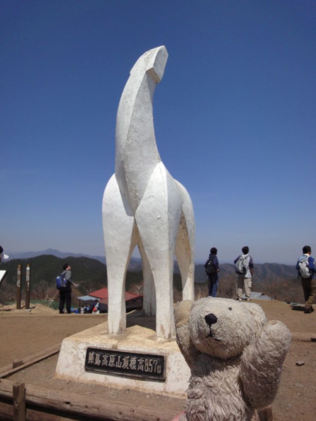 【陣馬山の山頂】<br /><br />2011年、3度目の登山記録です。<br /><br />2011年の都心の桜満開は4月6日、その翌週の週末、奥高尾の山桜を見つつ、陣馬山まで向かいました。<br /><br />陣馬山からの下山ルートの途中で、陣馬の湯に立ち寄り、日帰り入浴。ＪＲの藤野がゴールです。