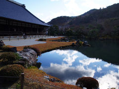 京都・赤い鳥居と竹林の道