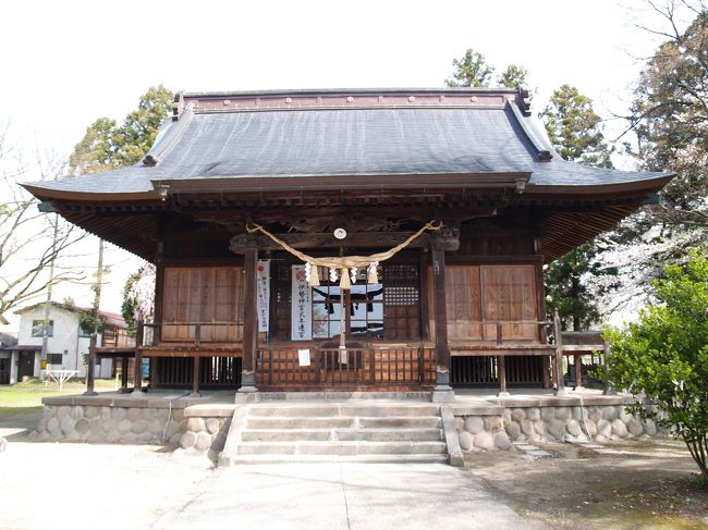 福島県喜多方市寺南に鎮座する出雲神社は大国主命を祭神とする神社である。大山祗神(オオヤマツミノカミ)と埴山姫神(ハニヤマヒメノカミ)の2柱を祭神とした総社神社であったが、明治4年(1871年)に出雲神社と改称し、祭神を大国主命とした。<br /> 社伝によれば、創建は正歴年間(990年〜995年)に安倍晴明が「国土開墾の神」として当地に大国主命を奉斎したことによるという。<br /> 境内には「自由民権運動発祥之地」の碑がある。<br /> 出雲大社に祀られる大国主大神を分祀した神社は、氷川神社などあるが、出雲神社はそれほど多くはないようだ。私が初めて出会った出雲神社でもある。境内には2本の枝垂れ桜も植えられており、土蔵造りの蔵もあった。また、鳥居の向かいにある4軒長屋の店舗は歴史が感じられ情緒のあるものだ。<br />(表紙写真は出雲神社拝殿)