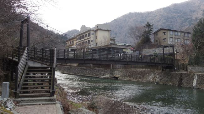 那須塩原・吊り橋＆温泉旅 1-4 塩原渓谷遊歩道を歩き続け、福渡へ