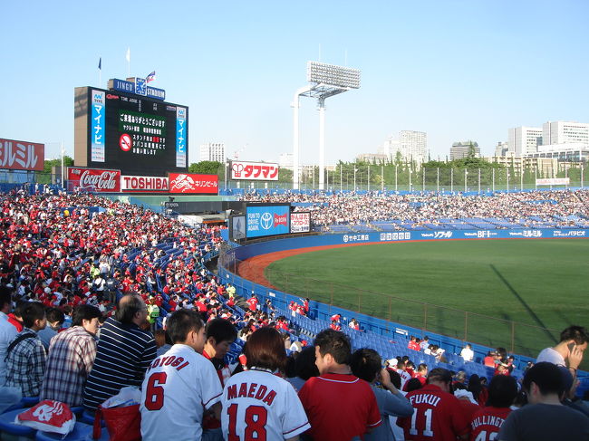 ＣＡＲＰ応援で明治神宮球場に行きました。<br />広島１--ヤクルト4<br />http://www.chugoku-np.co.jp/Carp/Cs201205050222.html<br /><br />勝-ロマン　Ｓ-バーネット<br />負-野村