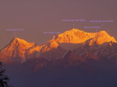 インド　シッキム州ペリン　カンチェンジェンガ朝焼け　聖湖ケチュパリ湖　アジア周遊158日（18）