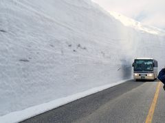圧巻の雪壁