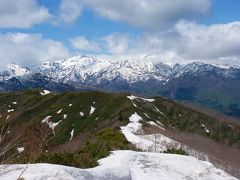 新緑の大日ヶ岳　今年は雪が少なかった…