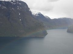 フィヨルドにかかる虹（Norway, May, 2012)