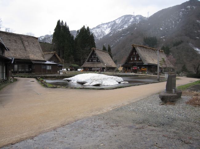 秘境一軒宿「大牧温泉」のキャッチフレーズに惹かれた友人と温泉旅行に出かけました。<br /><br />温泉に行く前に、見事なチューリップで知られる砺波を経由して五箇山の合掌の家を見学しました。<br /><br />旅行記その３　五箇山の合掌の家を訪ねて、菅沼集落を見学しました。その時の様子です。<br />菅沼集落ＨＰ<br />http://suganumahozon.com/top.htm