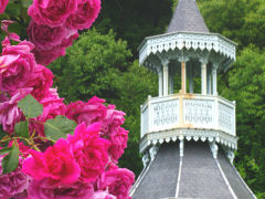 6,000株の春薔薇が満開のフランス庭園　河津バガテル公園