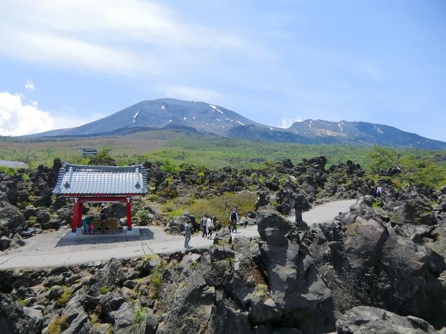 北軽井沢の見所は少ない。取りあえず「鬼押出し園」（写真）「白糸の滝」「浅間牧場・丘を越えて」等を見て回る。その他は天気と気分次第で北軽井沢の森の中を徘徊する。<br /><br />私のホームページ『第二の人生を豊かに―ライター舟橋栄二のホームページ―』に旅行記多数あり。<br />http://www.e-funahashi.jp/<br />