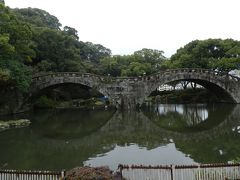 諫早公園の眼鏡橋と大寒桜◆2012早春の長崎県旅行≪その１２≫