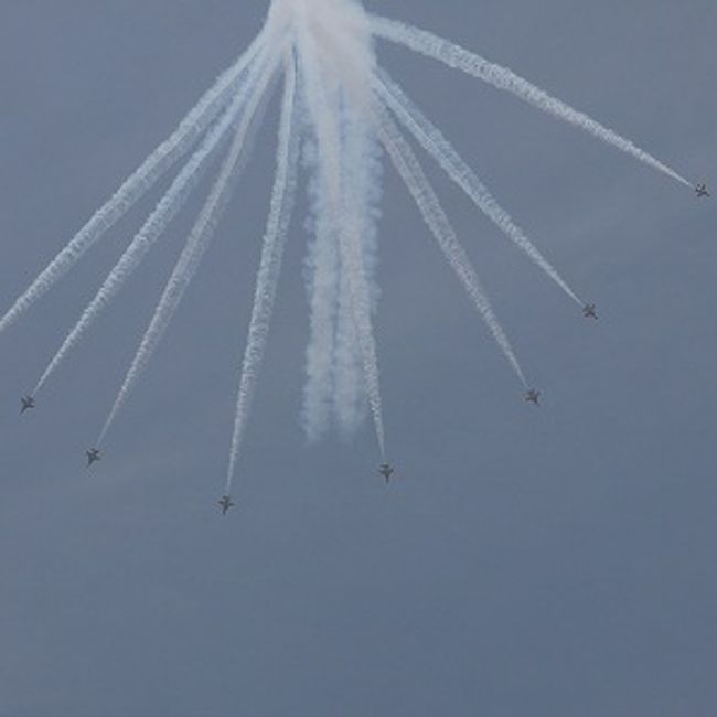 今回の訪韓では夢にまで見た韓国空軍のブラックイーグルスの展示飛行を見ることができた。<br />ブラックイーグルスとは日本で言うブルーインパルスだ。