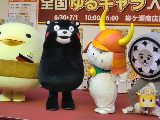 ひこにゃん、くまモン、にしこくん他全国のゆるキャラが４８体くらい大集合！！<br />２日間でなんと約１２万人が１２３周年の柳ヶ瀬商店街に集まりました。<br />その１日目の様子です。