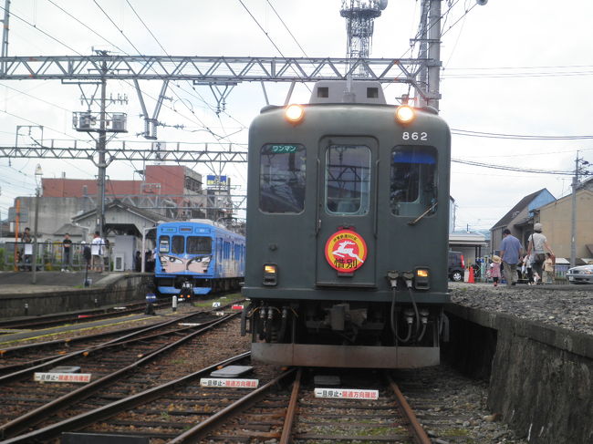 伊賀鉄道で近鉄時代から長らく走ってきた860系が引退するので、さよなら運転と撮影会がさる7/8に行われました。伊賀鉄道には以前から行ってみたかったことに加えて、これまで行ったことのなかった撮影会・さよなら運転というイベントに興味を惹かれて行って来ました。<br /><br />【乗り鉄】【撮り鉄】<br /><br />◇伊賀鉄道記録◇（一部編集中）<br /> (1)860系さよなら撮影会<br />http://4travel.jp/traveler/planaly/album/10687483/<br /> (2)860系さよなら運転出発式<br />http://4travel.jp/traveler/planaly/album/10692627/<br /> (3)860系さよなら運転<br />http://4travel.jp/traveler/planaly/album/10692691/<br /> (4)伊賀上野観光（伊賀上野城、忍者博物館）<br />http://4travel.jp/traveler/planaly/album/10692718/<br /> (5)伊賀市庁舎、伊賀鉄道（上野市-伊賀上野）、JR関西本線等帰路<br />http://4travel.jp/traveler/planaly/album/10713462/<br /><br /> ◆全旅行記目次◆<br />http://4travel.jp/traveler/planaly/album/10642746/