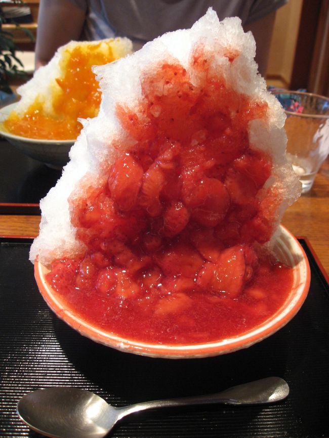 目白にある志むらのかき氷を食べるついでに何かないか探していたら、おとめ山公園でホタル鑑賞会をやるので見に行きました。ただホタル鑑賞会の日曜は志むらがお休みだったので翌日の祝日に行きました。ついでに前から気になっていた護国寺の群林堂で大福を買ってから目白まで歩きました。<br /><br />★散策ルート<br />1日目 ブラッスリー ラ・ムジカ(フレンチ)→目白庭園→目白聖公会→エーグル・ドゥース(ケーキ)→切手の博物館→おとめ山公園→薬王院→おとめ山公園(ホタル鑑賞会)→俺の空(ラーメン)<br />2日目 護国寺駅→群林堂(豆大福)→東京カテドラル聖マリア大聖堂→鬼子母神→志むら(かき氷)→なるたけ(ランチ)→99ルート・デュ・ショコラ(チョコレート)→Kaori Hirone(洋菓子)→自由学園明日館→池袋駅