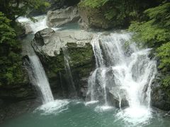 2012年7月　四国の旅　第１日　雨乞の滝(70)、大釜の滝(71)、大轟の滝、轟九十九滝(72)、轟の滝(73)