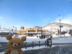 北海道冬のイベント周りしてくるクマ～　早朝の小樽でイクラ丼