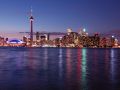 米東海岸わがまま歩き⑰ オンタリオ湖に浮かぶトロント島から見たCNタワーの夜景は最高だった!!