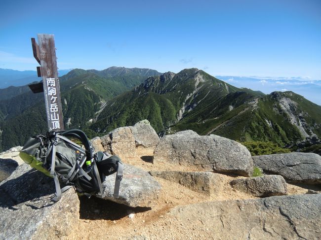 2012年7月　中央アルプス　第２日　空木岳(82)、南駒ケ岳(110)