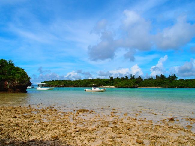 ６年くらい毎年<br />梅雨明け快晴狙いで石垣島旅行<br />滞在半分くらい曇り雨で、毎回外していたけど<br />今年は４泊５日すべて快晴<br />ダイビング三昧な滞在<br /><br />初日：バイレンタルして川平へツーリング　浜辺で２時間ほどおしゃべり　「うさぎや」夕飯と裏路地BAR呑み<br />２日目：DIVING３本　夕食「てっぺん」<br />３日目：DIVING３本　夕食「ひとし」<br />４日目：DIVING３本　夕食：美崎町の裏路地の居酒屋？　LIVE:「CHAKACHAKA」<br />５日目：レンタカー玉取崎　　MAXバリューで土産買い出し　那覇で夕食「ゆうむちゃ」<br /><br />最終日に楽しみにしていた昼食、「金城焼肉」毎月１日は半額<br />石垣牛と、来島したら必ず食べるハンバーグ(*^_^*)<br />を、<br />食べることが出来なかった(T_T)/~~~<br />飛行機の時間を１時間間違えてフラフラしてたら時間切れ<br /><br />ともあれ<br />毎年行っても癒される石垣<br /><br />写真サボった