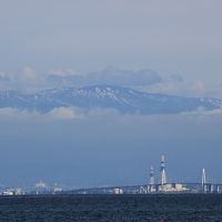 見れました！富山湾を挟んでの立山連峰♪