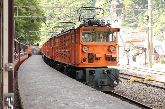 今回の旅の一番の目的だった、黒部峡谷鉄道のトロッコ列車に乗ってきました。<br />前日は宇奈月温泉に泊まりました。<br /><br />欅平で祖母谷（ばばだに）温泉まで行って温泉に浸かってこようと思っていたのですが、７月に大雨が降ったとかで祖母谷温泉までの道路は通行止めとのことで、手前の名剣温泉に行ってきました。<br />こちらも硫黄のニオイがする良い温泉でした。<br /><br />朝９時に出発して、戻ってきたのは１６時とたっぷり１日楽しんできました。