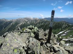 2012年8月　北アルプス　第２日②～第３日　水晶岳