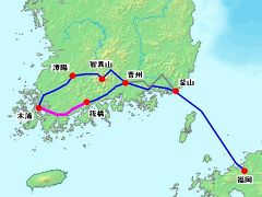 ２０１２年 韓国南部周遊 自転車旅行　【4日目 筏橋～木浦】