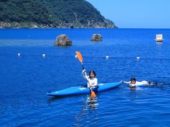 久しぶりの東京から帰省した友人と食見海水浴場