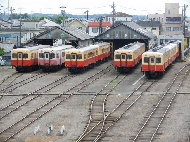 １４日市原・五井から小湊鐡道に乗ってきました<br /><br />小湊鐡道は五井駅から上総中野までの18駅39.1キロを走る首都圏では珍しい全線非電化区間の私鉄、車両はキハ200形の気動車。<br /><br />市原市の住宅街から房総の田園地帯・山間部へ行っています、終点の上総中野で第３セクターのいすみ鉄道に乗り換えられる。<br /><br />乗車した14日は高滝ダム花火大会が行われる為、夕方から臨時ダイヤになり、里見駅と上総中野駅間が代行バスでの運行になりました、折角のチャンスでしたのでバス代行区間も往復乗車して車窓も楽しみました。