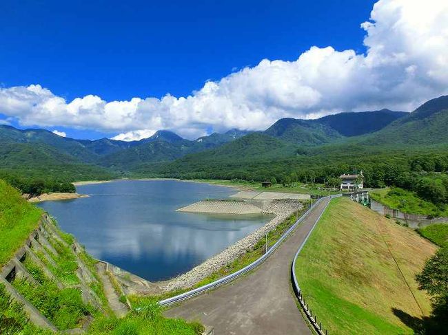 赤倉温泉からバスを乗り継いで笹ヶ峰・乙見湖（笹ヶ峰ダム）へ
