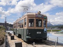 広島市交通科学館で　被爆電車見学しました。