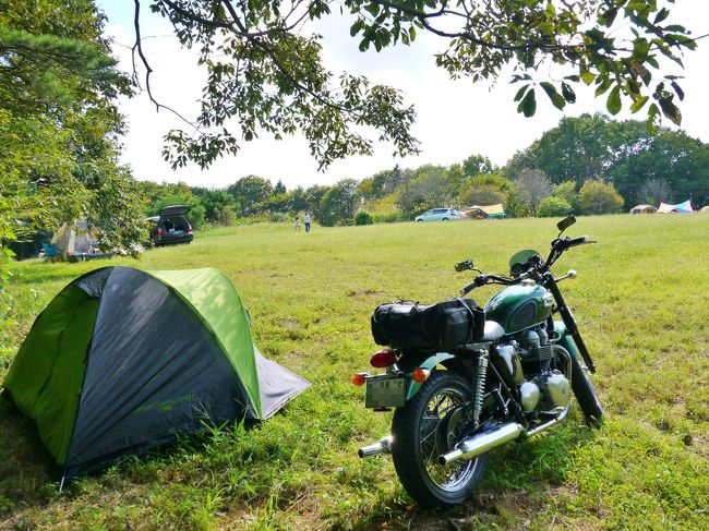 2012.9.15〜16　<br /><br />3連休の前2日、バイクでキャンプツーに行ってきた。<br /><br />栃木県那須高原で一泊、福島県いわき市塩屋崎灯台<br /><br />津波被害から一年半。　瓦礫除去が進んだ海の町の現状。<br /><br /><br />