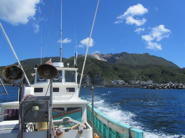 神津島でボートダイビング