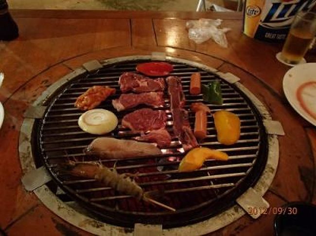 台風の合間をぬってグアム３日間　［２日目・夜 ＢＢＱ］編