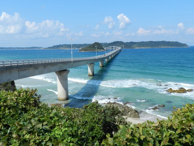 他のトラベラーさんの旅行記やTVの旅番組等で何度か見かけた『角島大橋』とその周りの美しい海に一度は行ってみたいと思って今年の９月の連休にも計画しましたが、その時はアクションが遅すぎて良さそうな宿は既に満室....。<br />そこで10月の連休に行こうと、もう一度改めて計画しなおしました。<br /><br />☆主なスケジュールは以下の通りです<br />10月5日(金)；夕方に出発して防府市内のビジホで１泊<br />10月6日(土)；秋吉台ドライブ〜秋芳白糸の滝〜仙崎で昼食〜萩市内観光→角島大橋が見える「ホテル西長門リゾート」泊<br />10月7日(日)；角島観光〜「たかせ」で瓦そば〜徳仙の滝〜下関〜門司港〜下関（火の山）で夕景＆夜景を撮影→帰路<br /><br />※本編作成は後日となるので、まずはダイジェスト版でお楽しみ下さいネ。