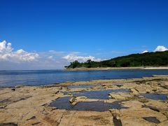 佐久島・夏の名残を求めて★西集落の白浜海岸で磯遊び♪