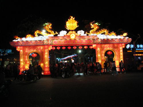 上海の魯迅公園・国際灯会（夜）・2012年