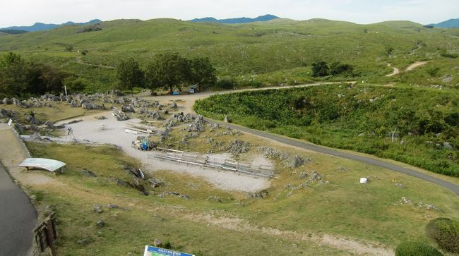 涼しくなってきたので友人と山口3泊4日旅行。新大阪・新幹線口で待ち合わせて新山口へ。新山口からバスで秋芳洞へ。秋芳洞を見て、カルストタクシーという乗合タクシーで宿泊地の秋吉台オートキャンプ場にあるトロン温泉という民宿に泊まりました。この民宿の部屋にミニキッチンがあったのにびっくりしました。翌日は敷地内にある天然記念物・景清洞に行きました。ここは入り口から700メートルは薄い照明があるんだけどその先400メートルは照明が全くなく真っ暗闇。自分の手も見えません。入り口でヘッドランプ付のヘルメットと長靴を借りて入りました。観光客もいなくてシーンとして本当に怖かった。真っ暗闇がこんなに怖いとは。この後、バスで金子みすずの生家のある仙崎に移動。途中で湯免温泉で降りて香月泰男美術館に行き湯免温泉に入り、仙崎に着いてすぐみすず通りを散策して仙崎の民宿に宿泊。ここに2泊しました。翌日は、観光船で海上アルプス・青海島観光をしたんだけど日本海が荒れて途中で引き返しました。時間があったのでバスで俵山温泉に行って入湯。湯あたりしてぐったりして夕方までへばってました。翌日コバルトブルーの海、「角島」に行こうと入念に計画したたんだけど雲が多くて行先変更して城下町長府にしました。カメラが少し前からジージーゆってるなと思っていたらいきなり液晶が真っ暗になって被写体が映らなくなりました。後半は適当にシャッターを押しました。