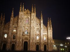 イタリア４都市一人旅③ミラノの夜、朝。