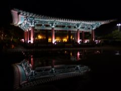 2012■2泊3日慶州 古墳とライトアップ　その3　（2日目） 慶州タワー、平壌冷麺、雁鴨池（アナプチ）の夜景